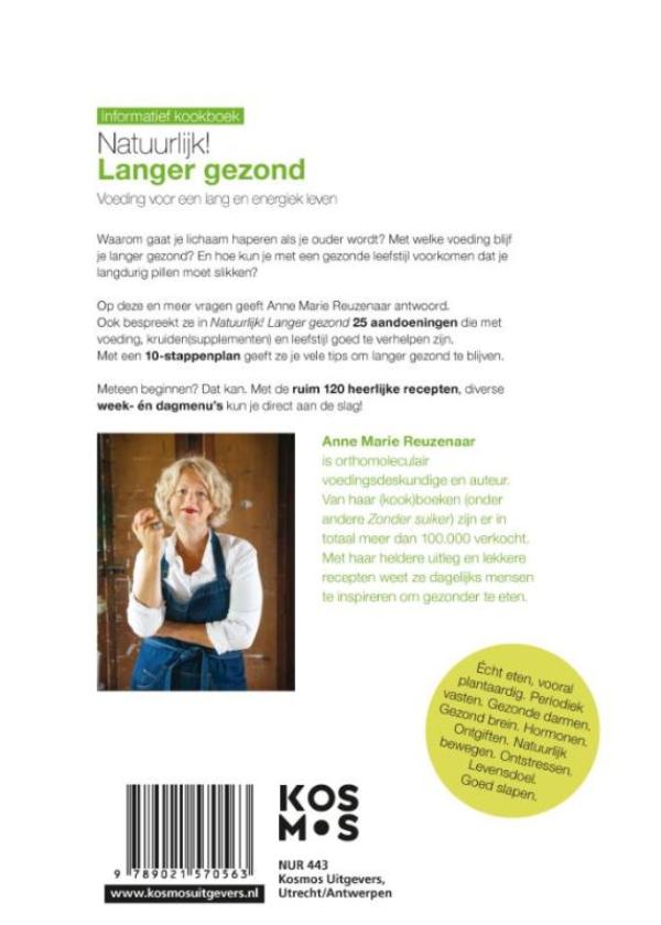 Achterkant van Natuurlijk! Langer gezond