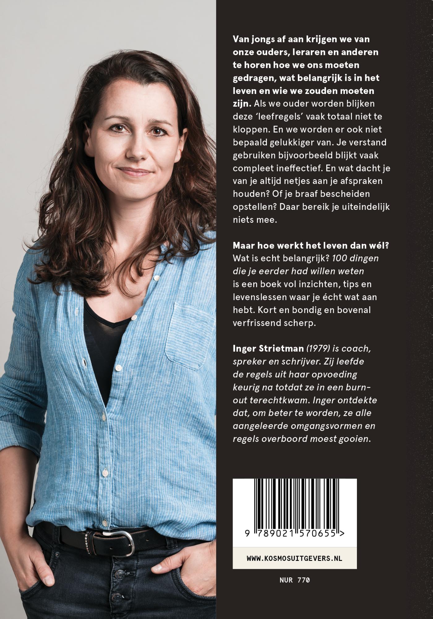 Achterkant van 100 dingen die je eerder had willen weten