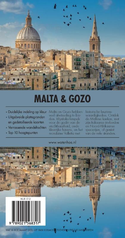 Achterkant van Malta & Gozo