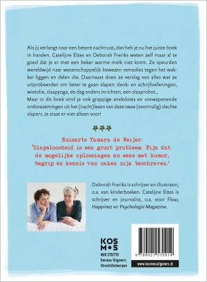 Achterkant van Van dit boek ga je beter slapen