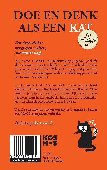 Achterkant van Doe en denk als een kat- Het werkboek