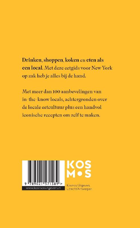 Achterkant van Eat like a local New York
