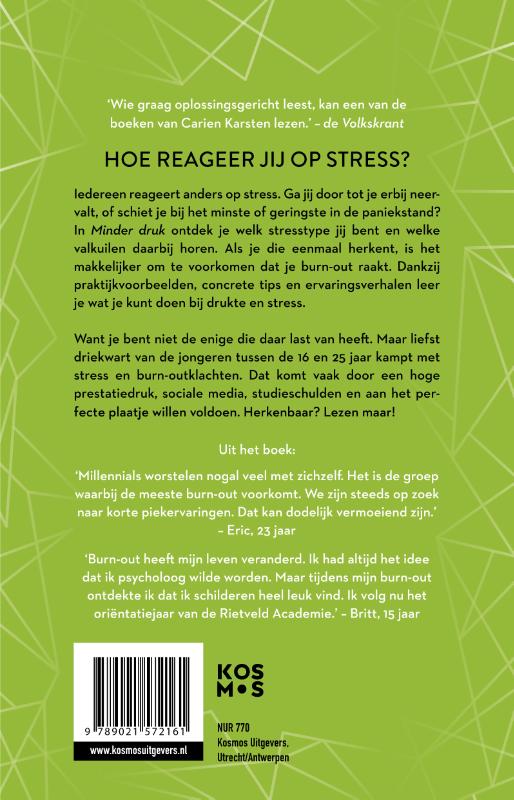 Achterkant van Minder druk