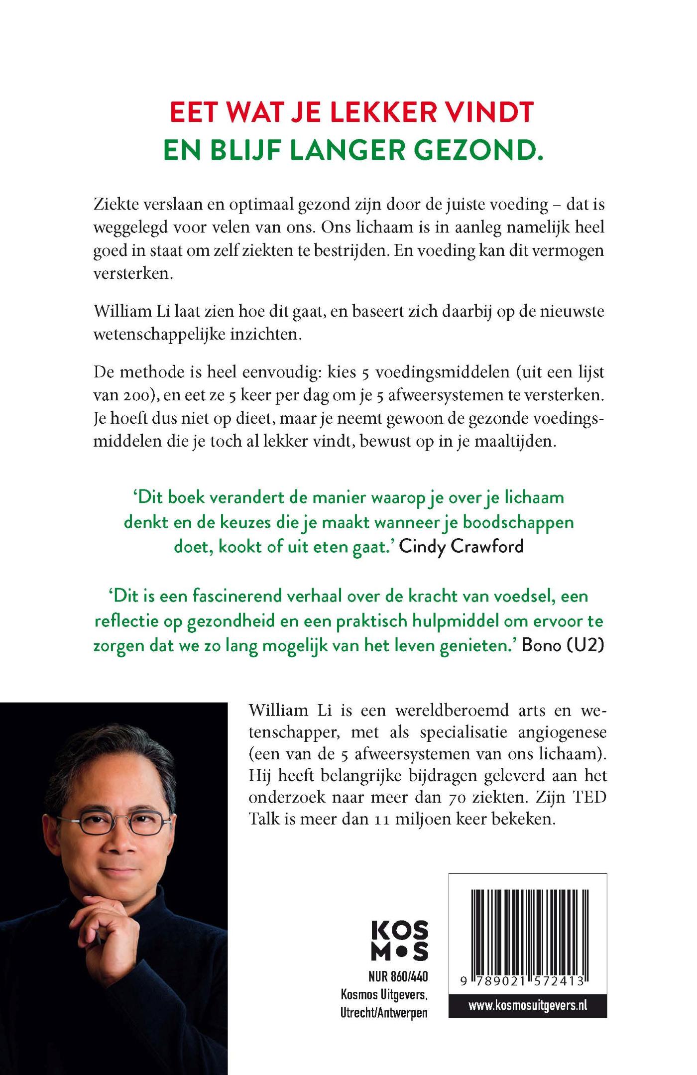 Achterkant van Eet om ziekte te verslaan