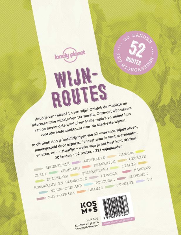 Achterkant van Wijnroutes