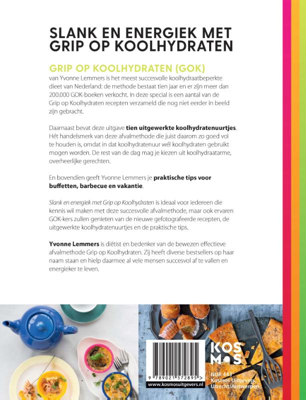 Achterkant van Slank en energiek met Grip op koolhydraten