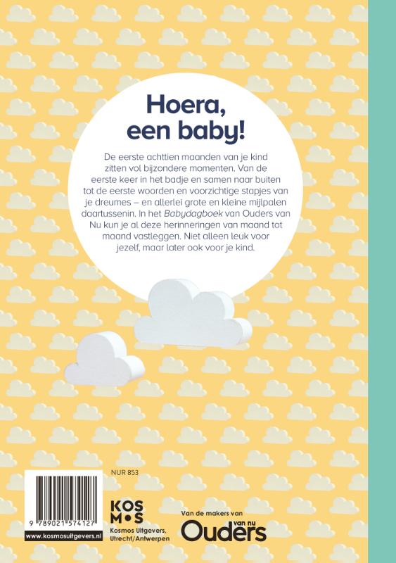 Achterkant van Baby dagboek