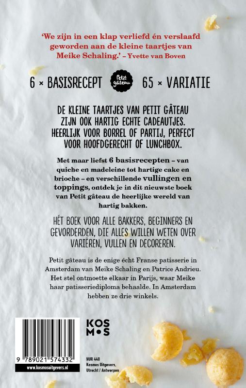 Achterkant van Kleine hartige taartjes