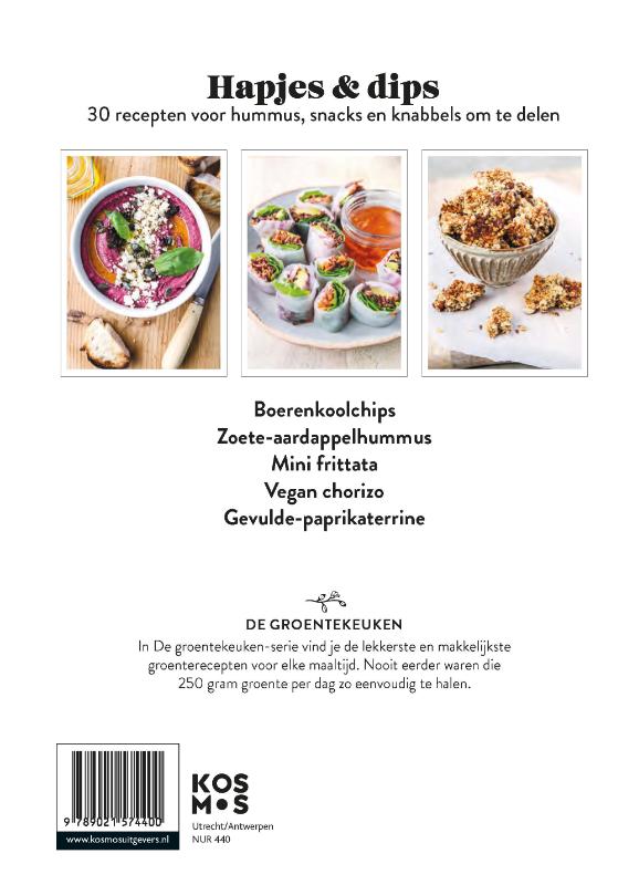 Achterkant van Hapjes & Dips