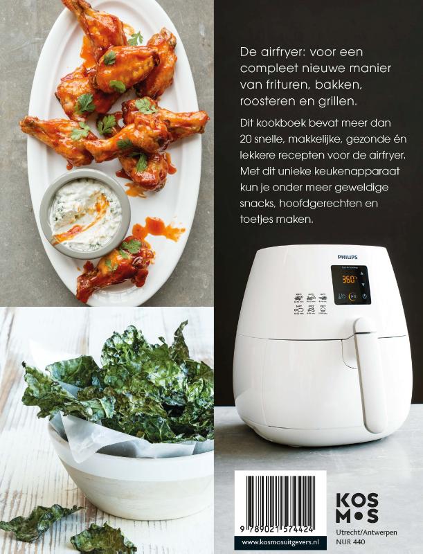 Achterkant van Het Airfryer kookboek