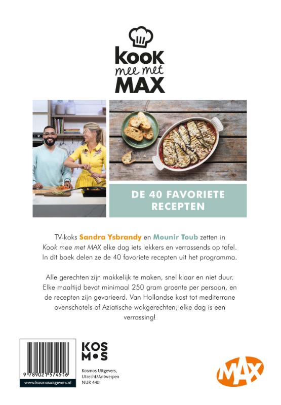Achterkant van Kook mee met Max