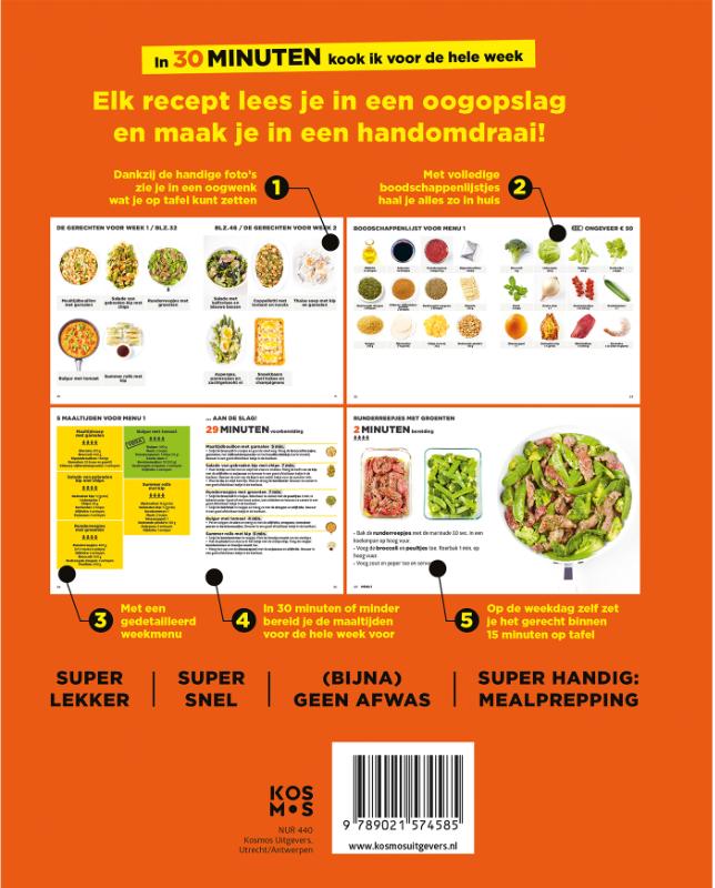 Achterkant van Het snelste allermakkelijkste kookboek ter wereld