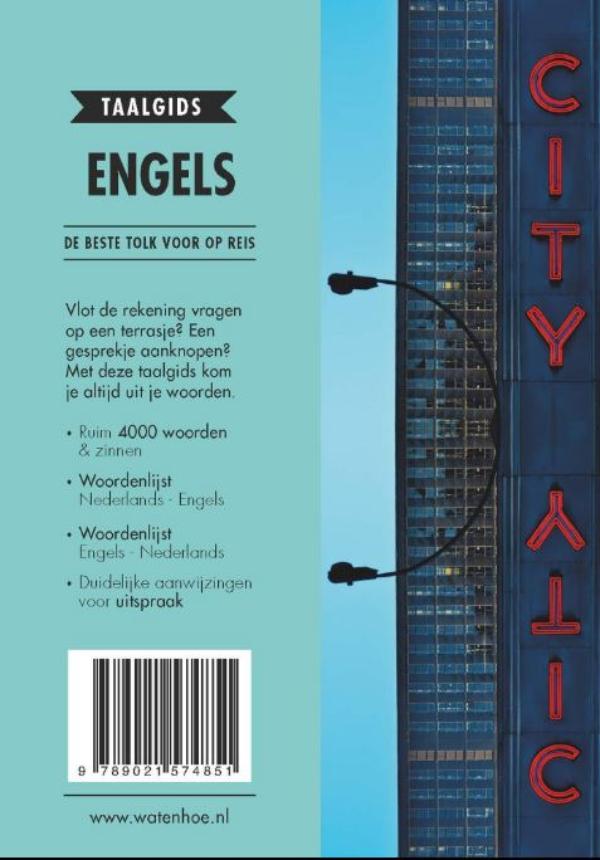 Achterkant van Engels