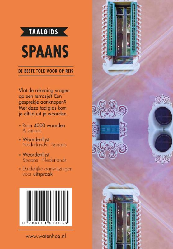 Achterkant van Spaans