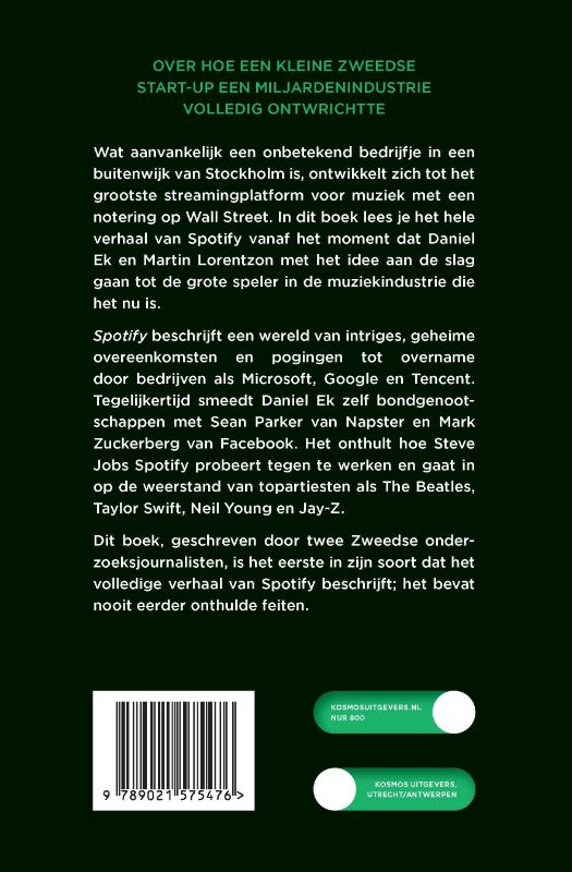 Achterkant van Spotify