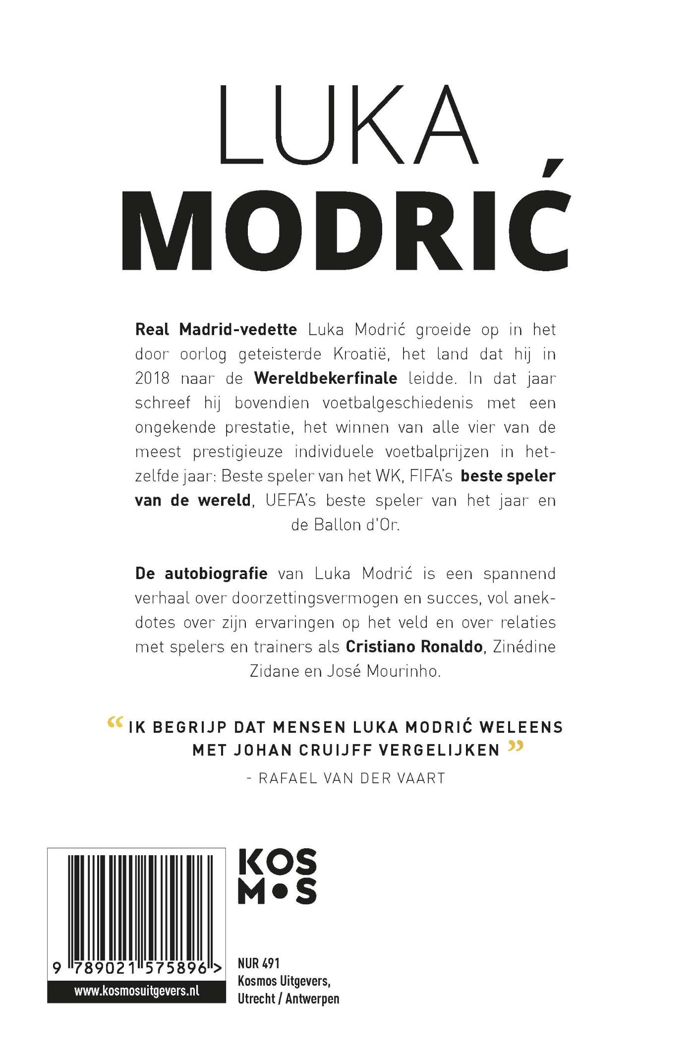 Achterkant van Luka Modric