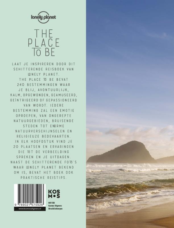 Achterkant van Lonely Planet The Place to Be