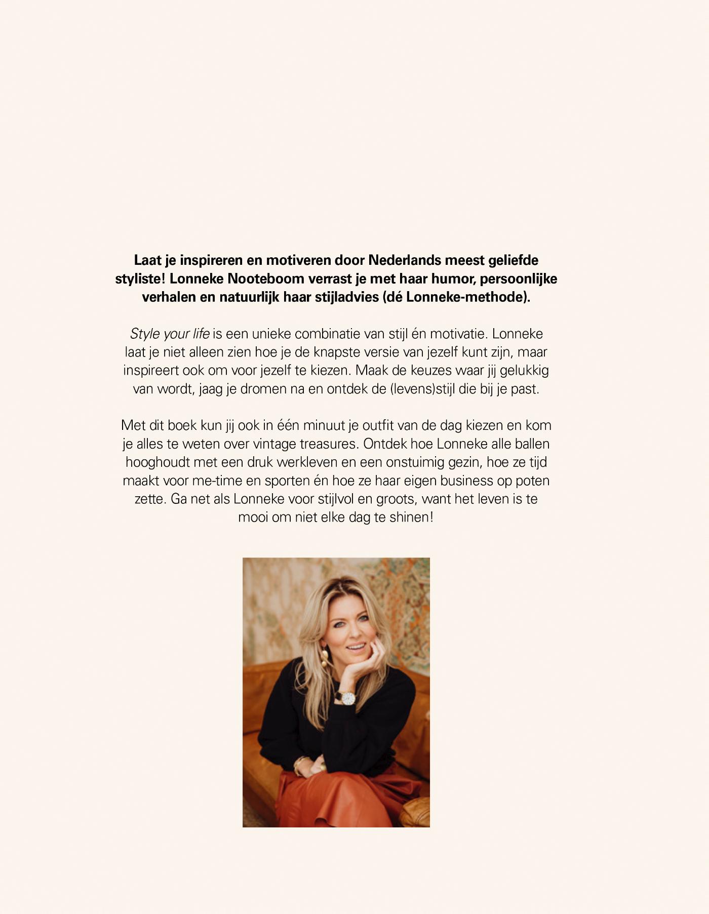 Achterkant van Style your Life