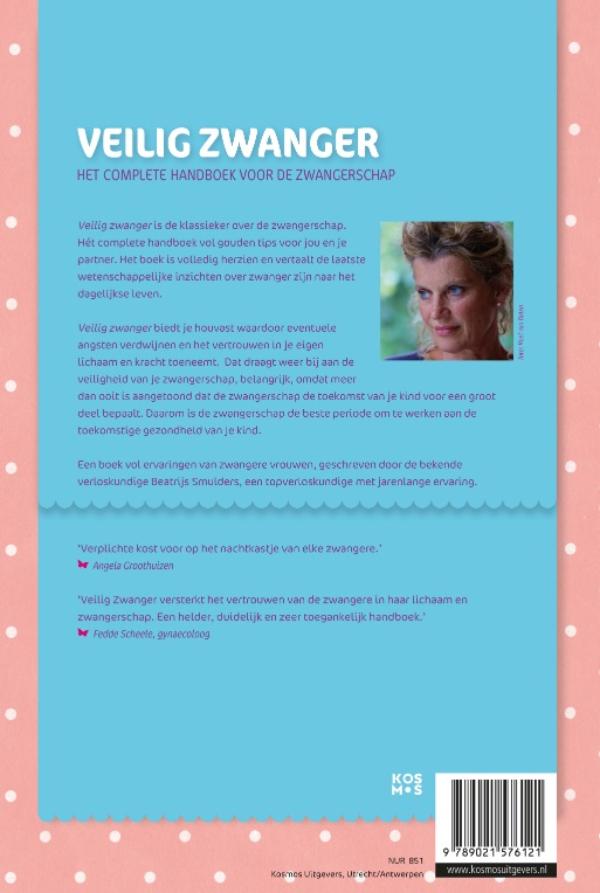 Achterkant van Veilig zwanger