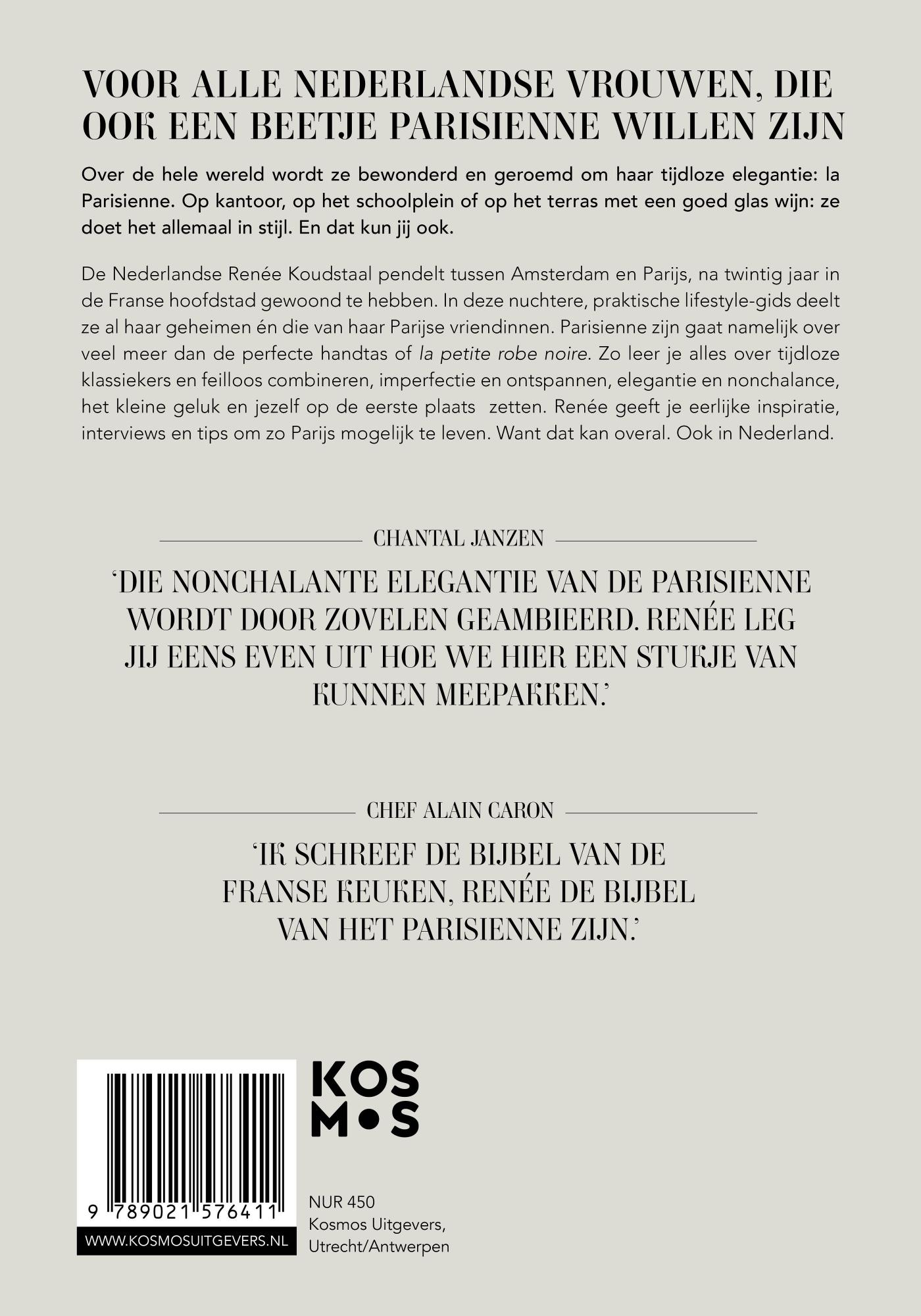 Achterkant van Leef als een Parisienne