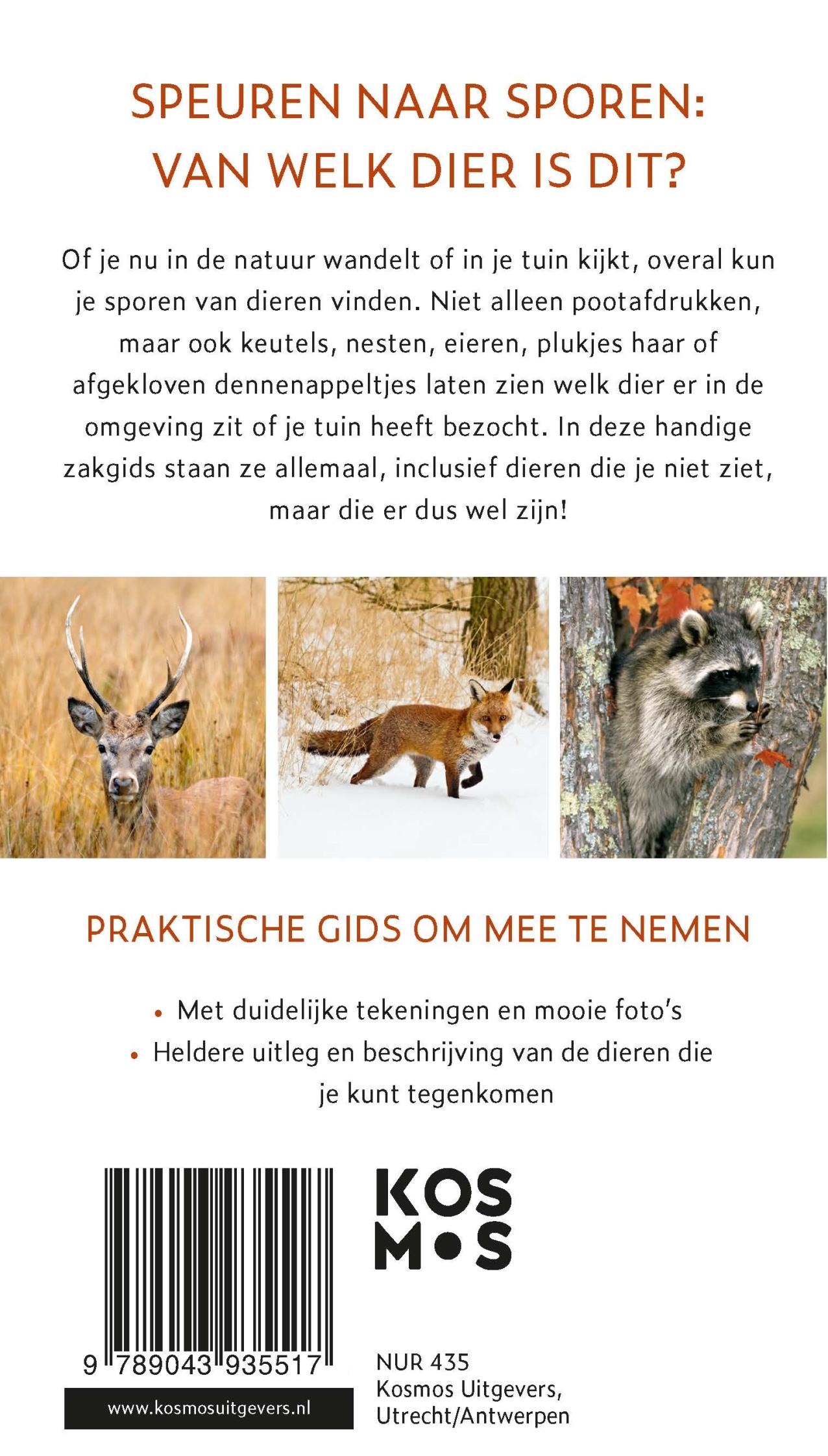 Achterkant van Diersporengids