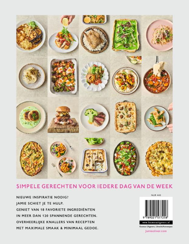 Achterkant van Jamie Oliver - 7 x anders