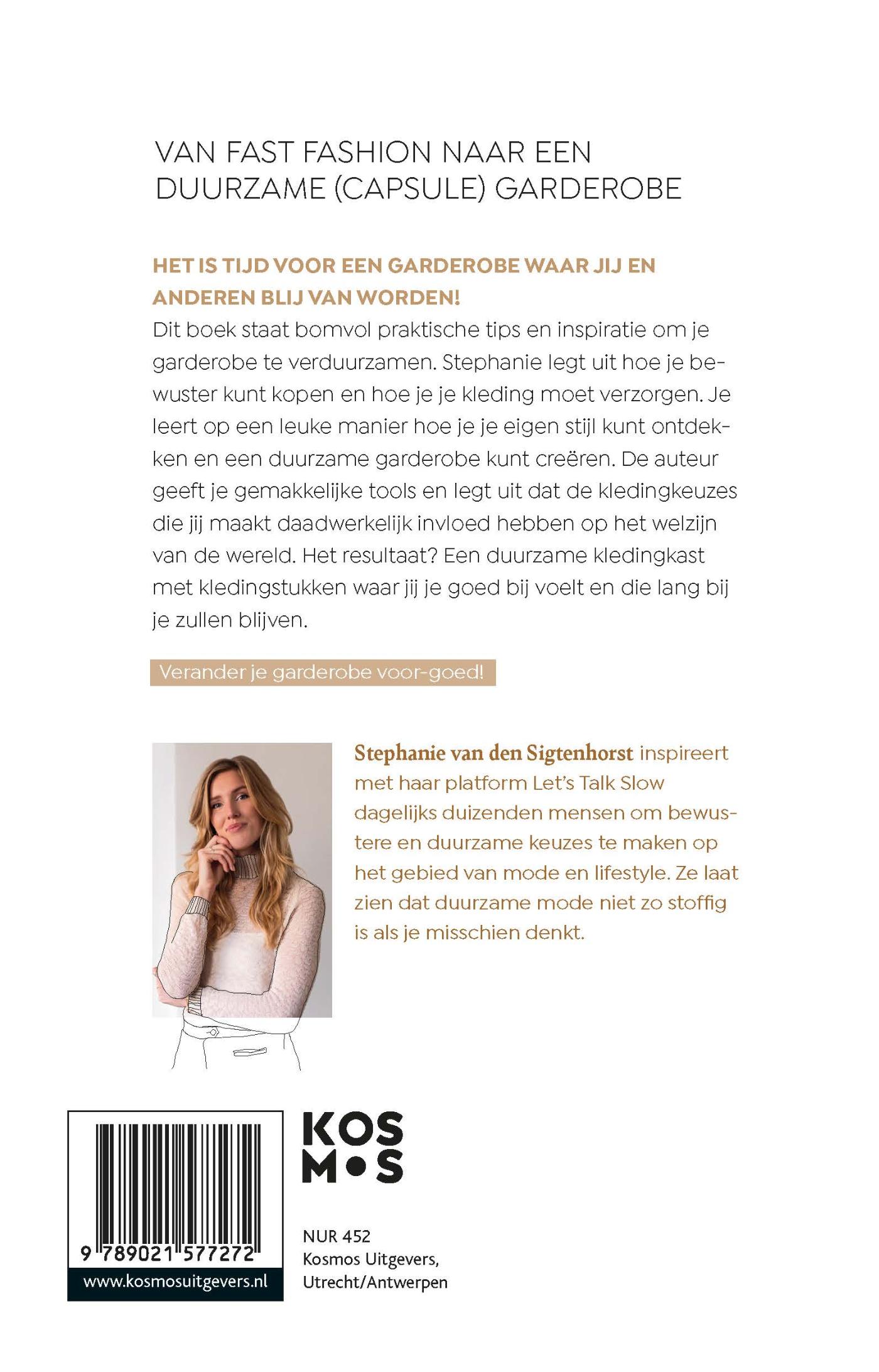 Achterkant van A sustainable wardrobe