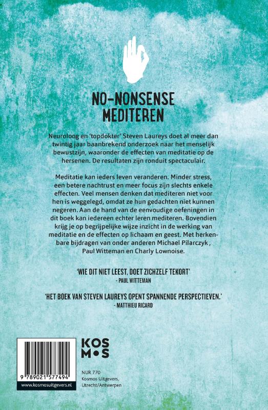 Achterkant van Het no-nonsense meditatieboek