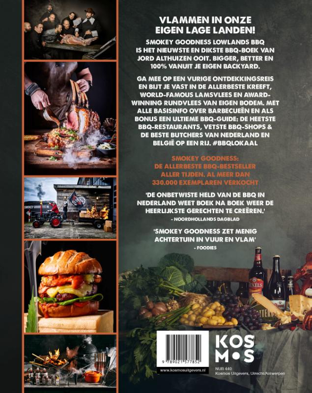 Achterkant van Smokey Goodness Lowlands BBQ