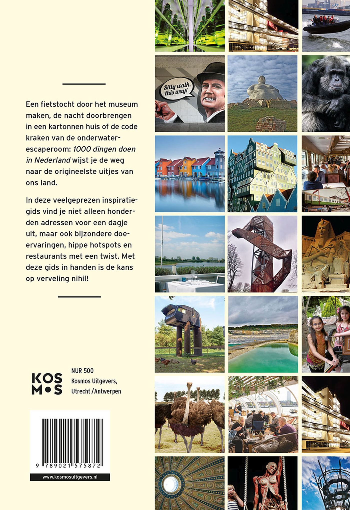 Achterkant van 1000 dingen doen in Nederland