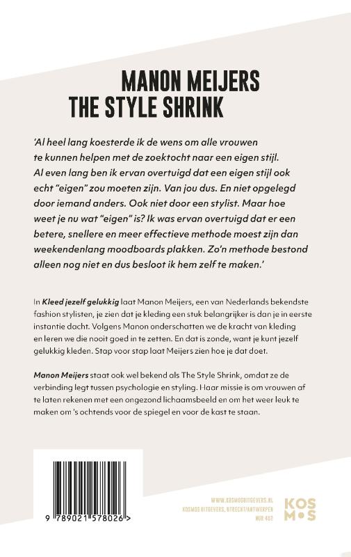 Achterkant van Kleed jezelf gelukkig