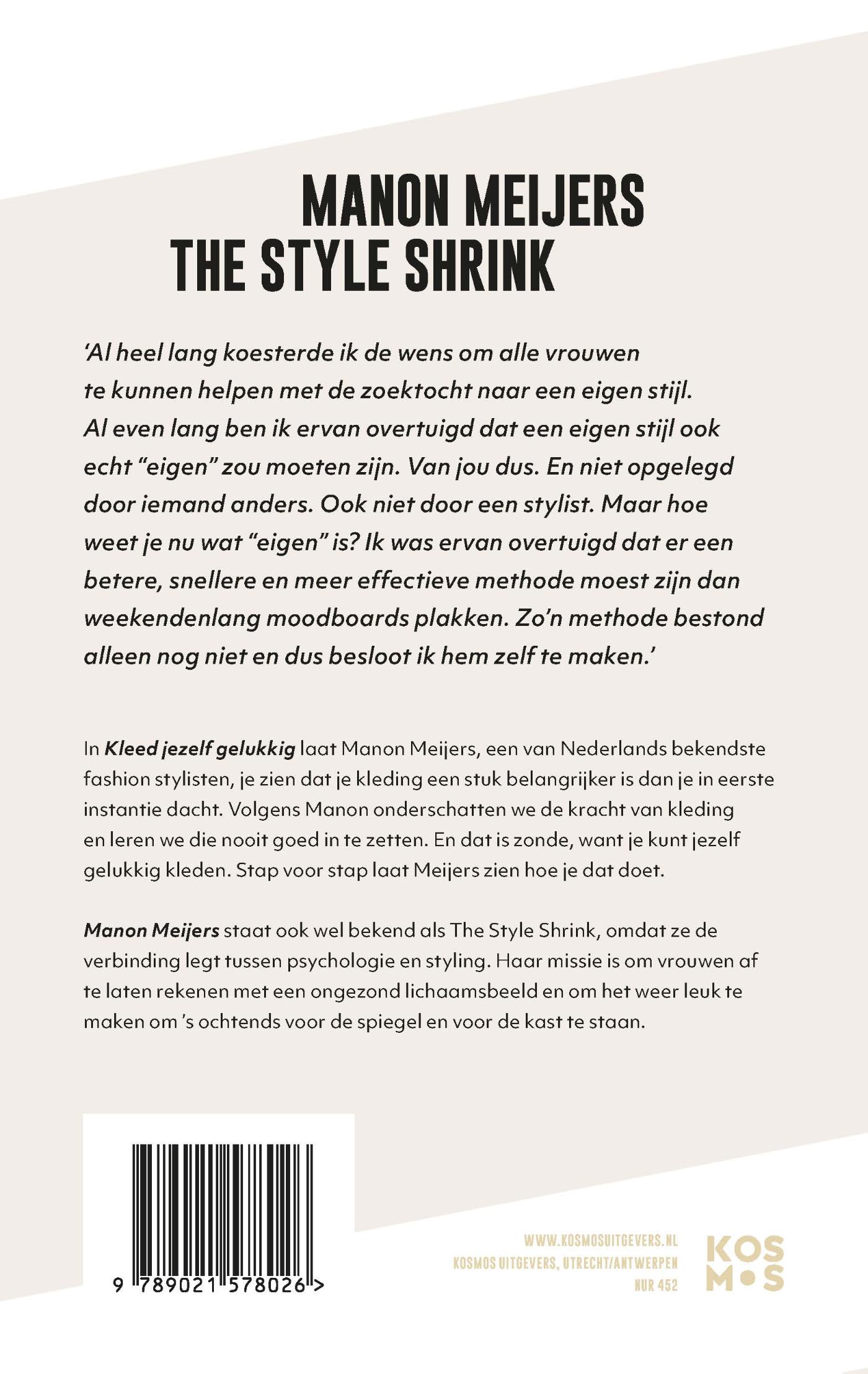 Achterkant van Kleed jezelf gelukkig