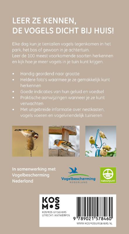 Achterkant van Vogels in en rond de tuin