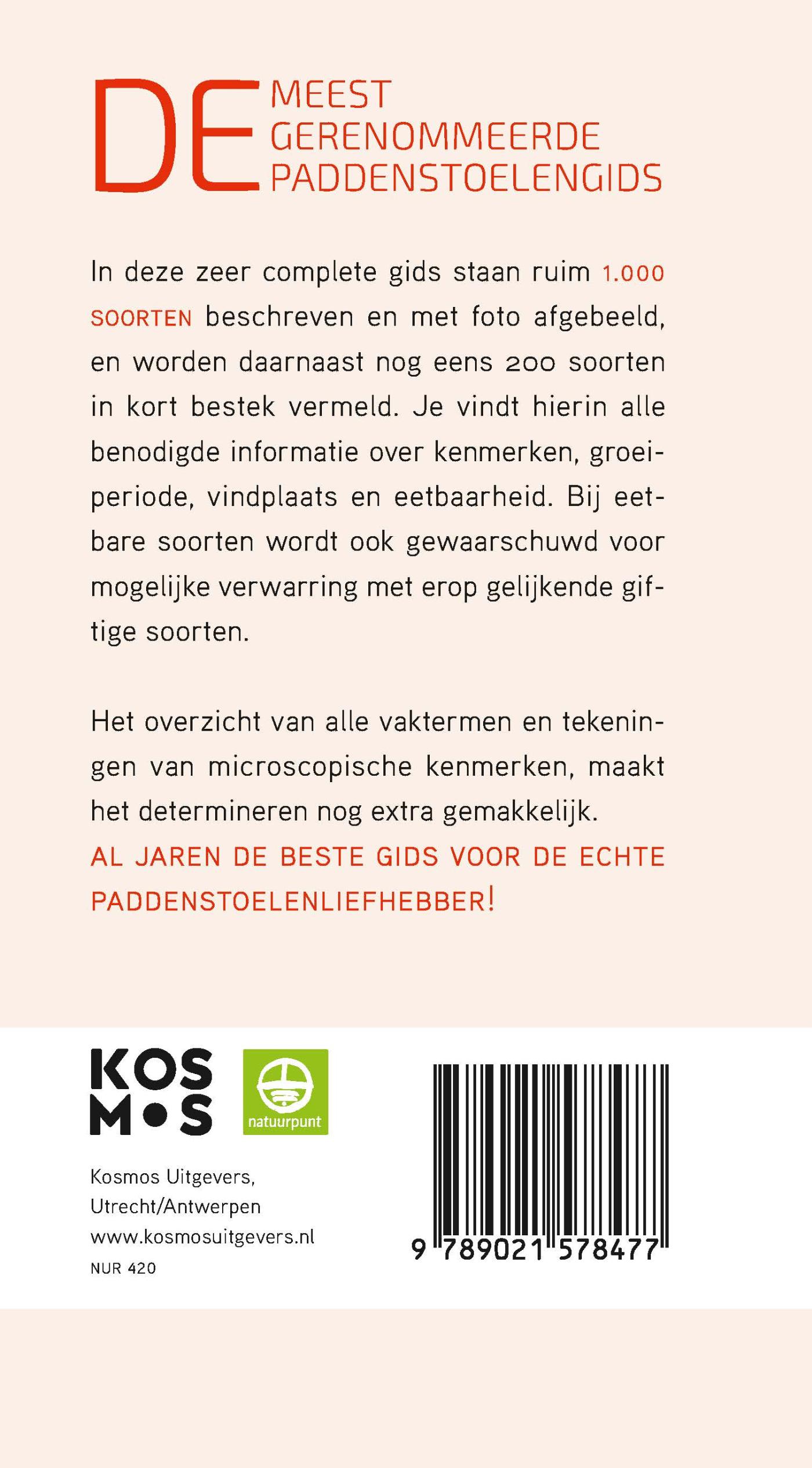 Achterkant van De grote paddenstoelengids