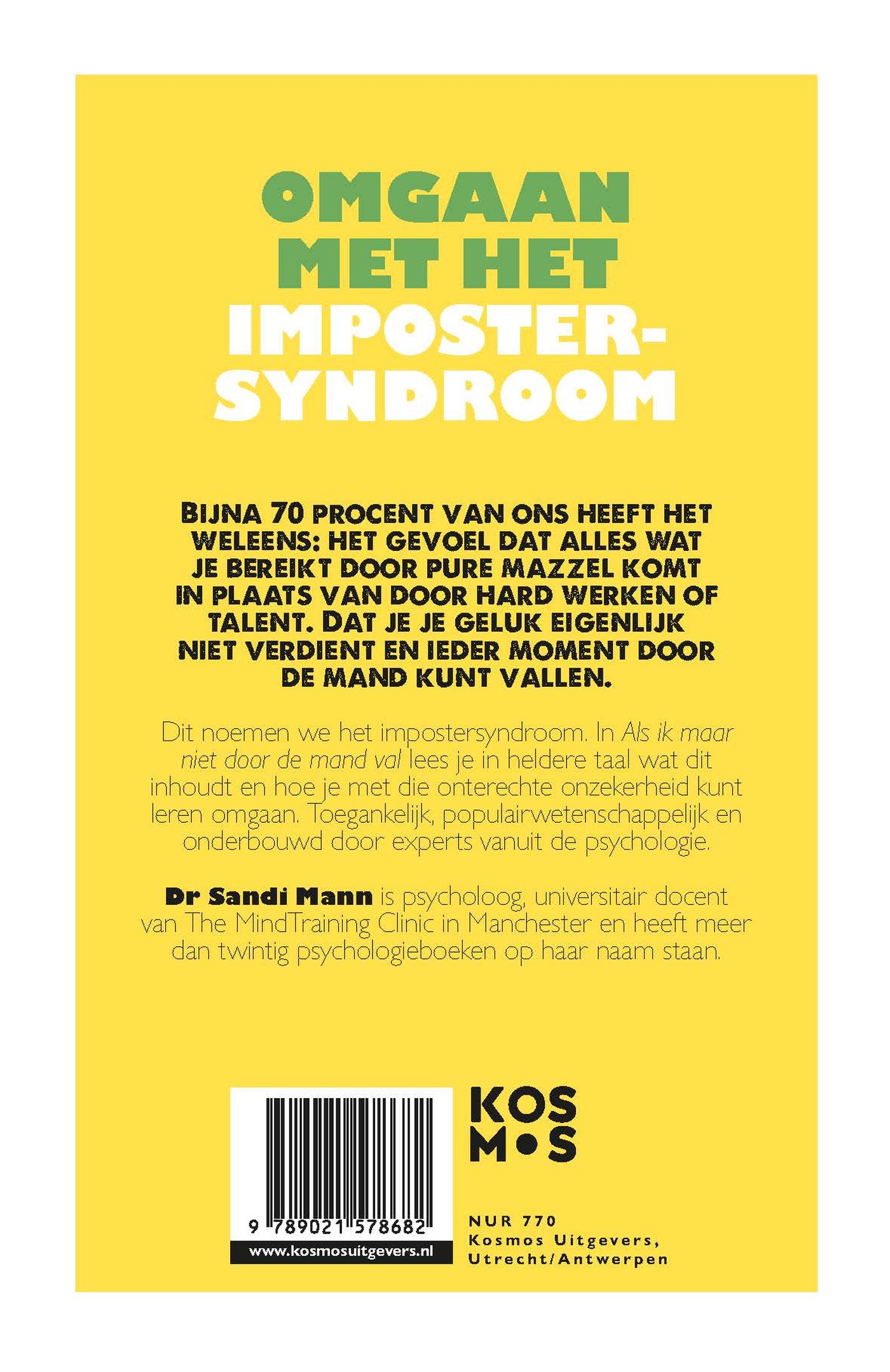 Achterkant van Als ik maar niet door de mand val