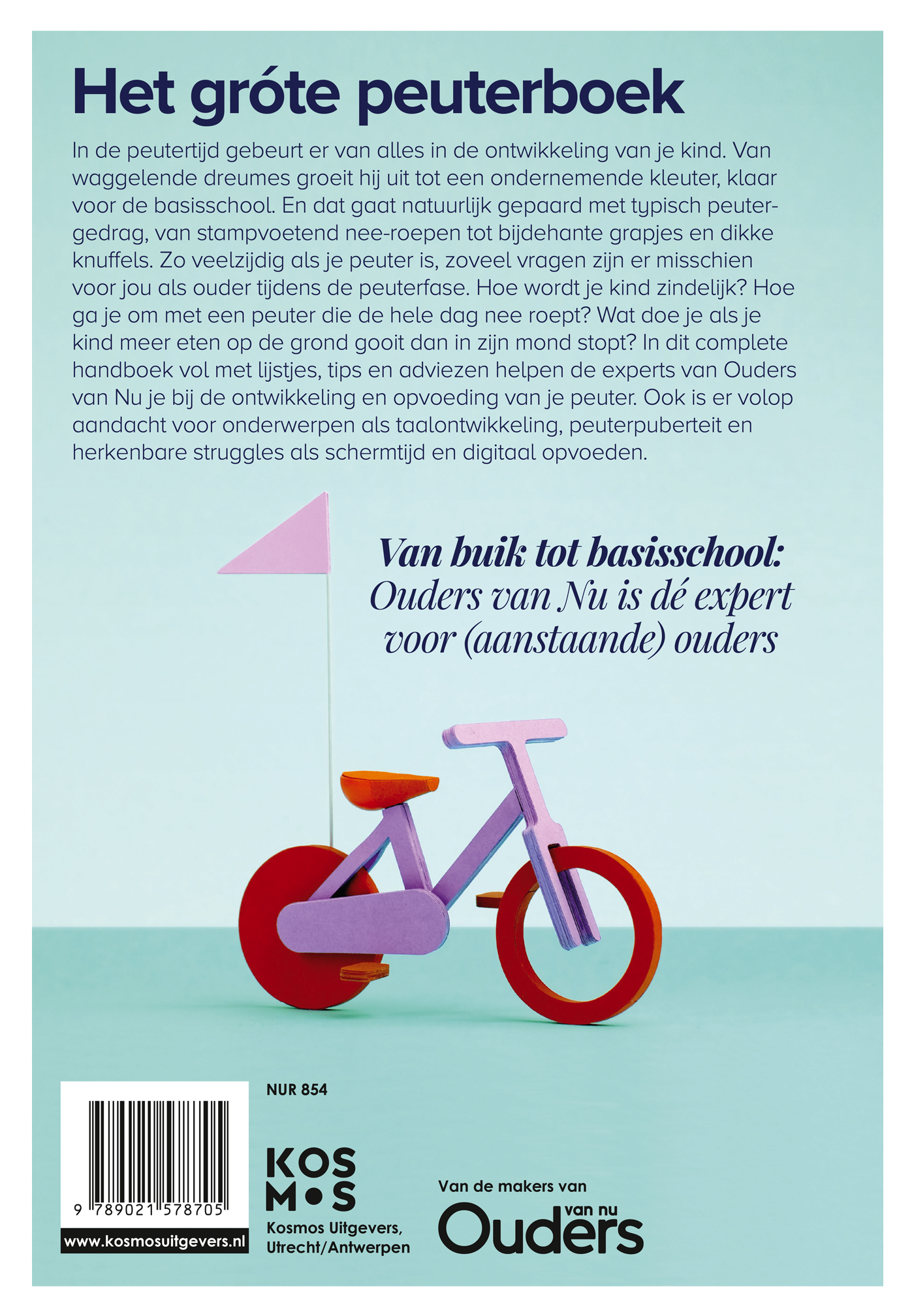 Achterkant van Van peuter tot kleuter