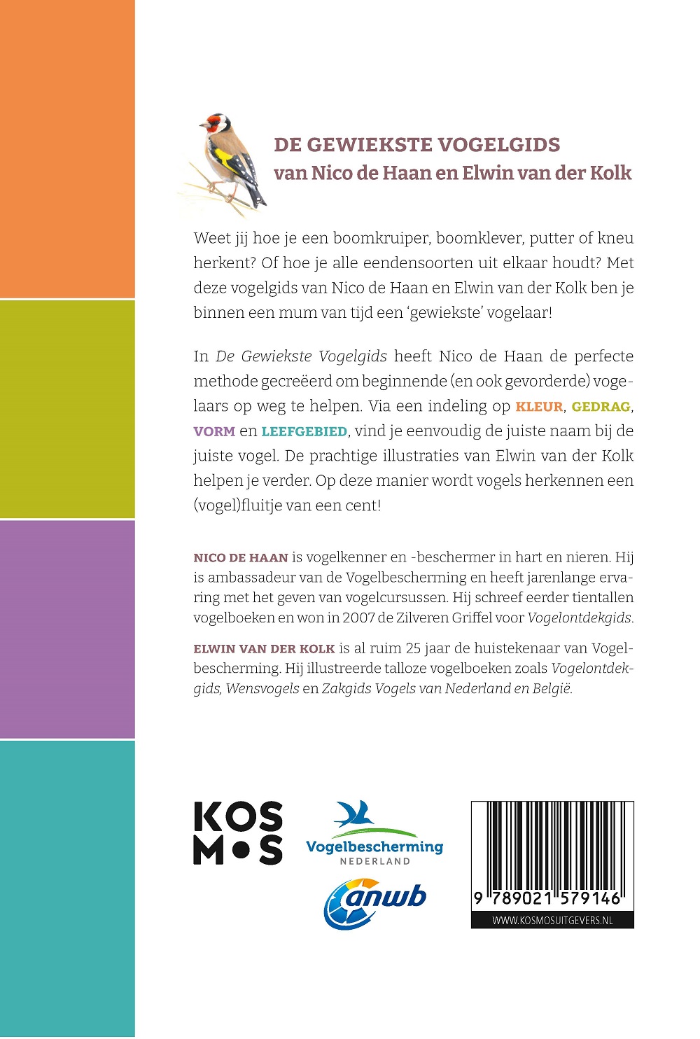 Achterkant van De gewiekste vogelgids
