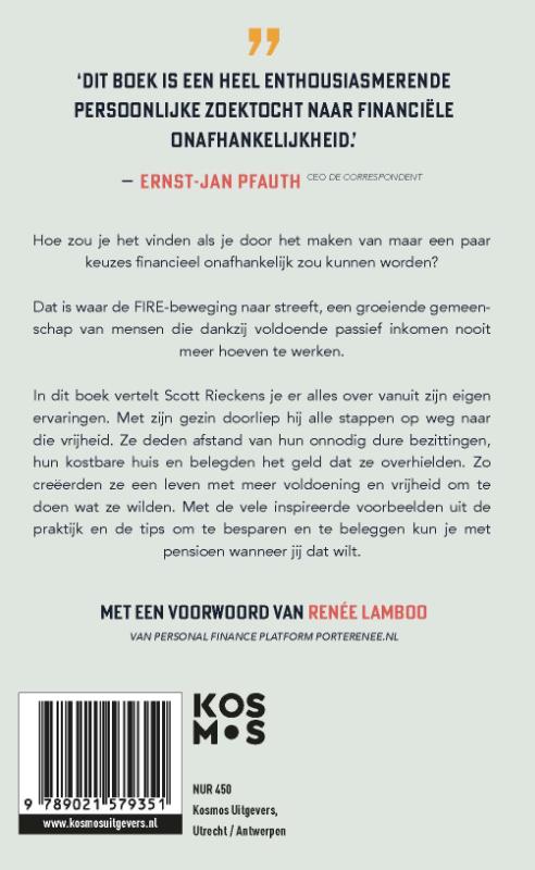 Achterkant van De weg naar financiële vrijheid