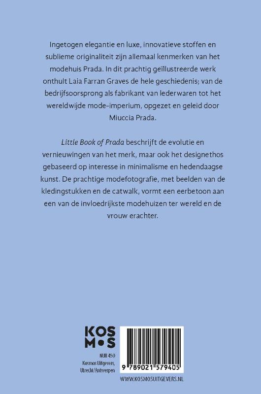 Achterkant van Little Book of Prada
