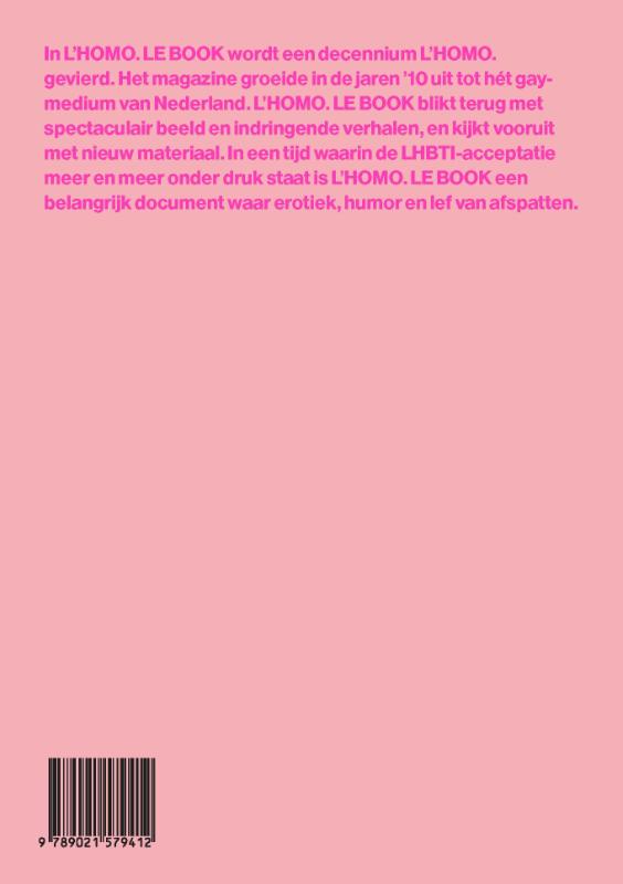 Achterkant van L'HOMO.