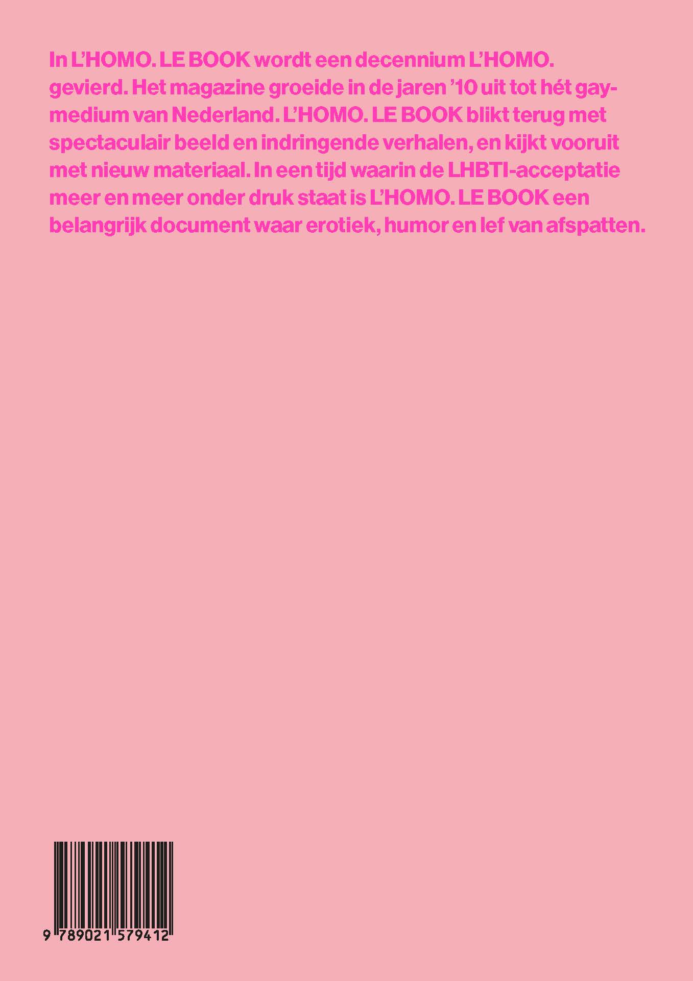 Achterkant van L'HOMO.