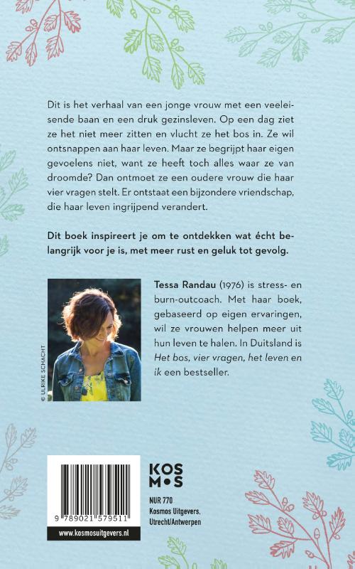 Achterkant van Het bos, vier vragen, het leven en ik