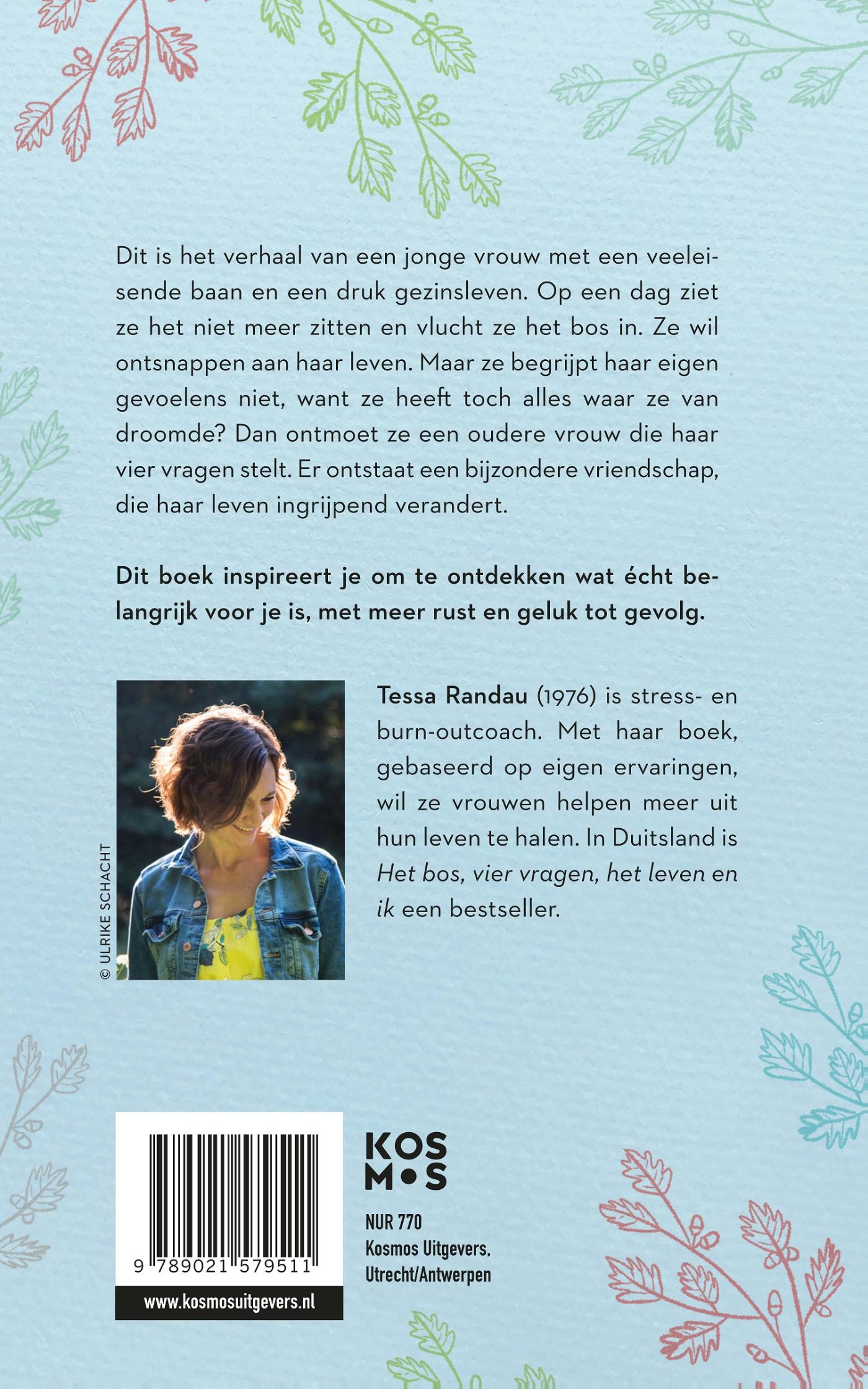 Achterkant van Het bos, vier vragen, het leven en ik