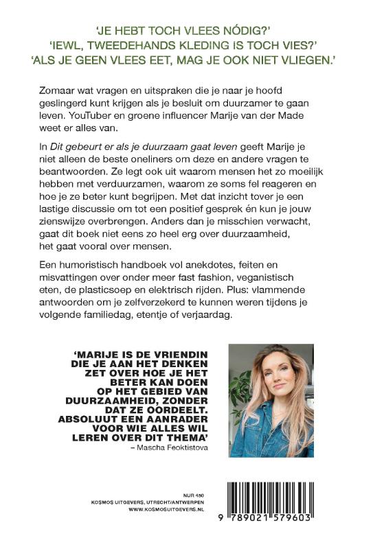 Achterkant van Dit gebeurt er als je duurzaam gaat leven