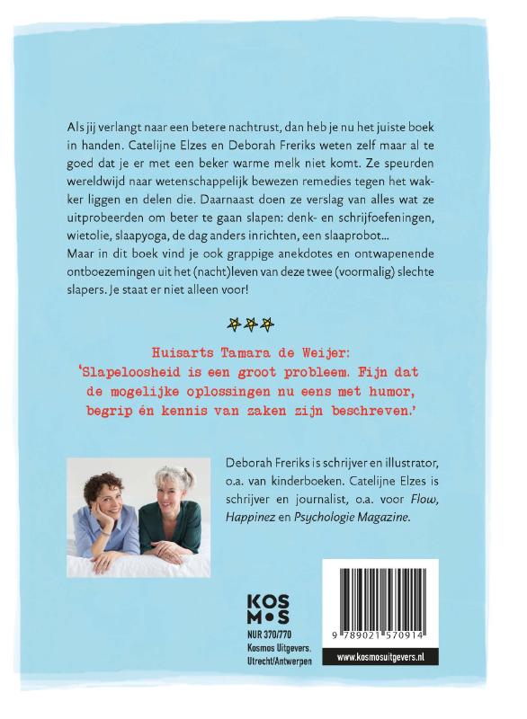 Achterkant van Van dit boek ga je beter slapen