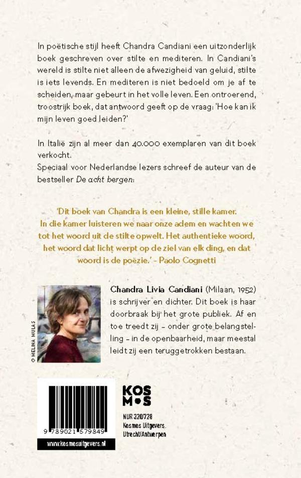 Achterkant van Stilte is iets levends