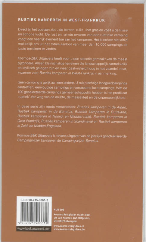 Achterkant van Rustiek kamperen in West-Frankrijk