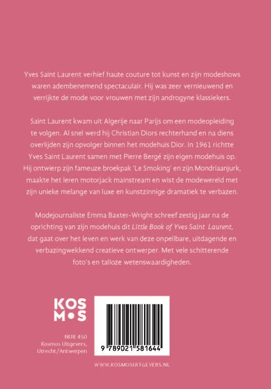 Achterkant van Little Book of Yves Saint Laurent