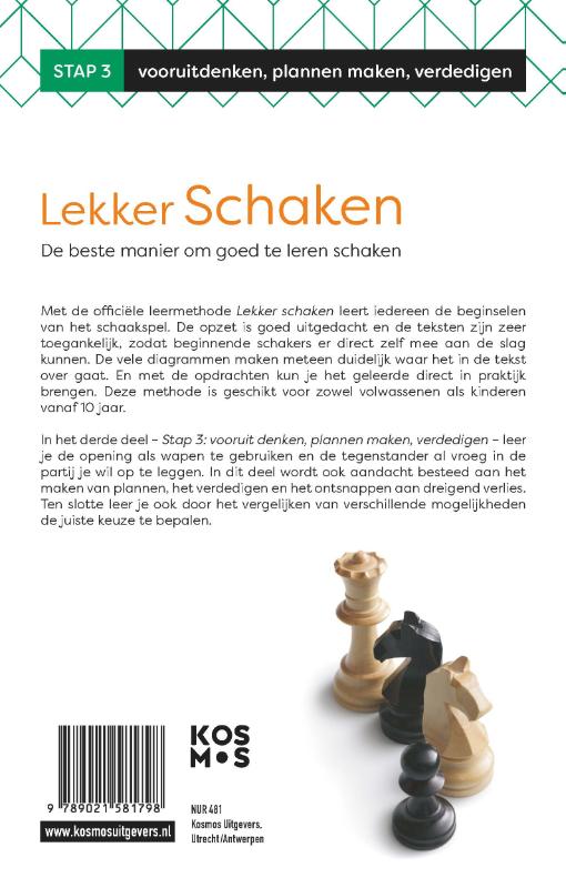 Achterkant van Lekker schaken stap 3