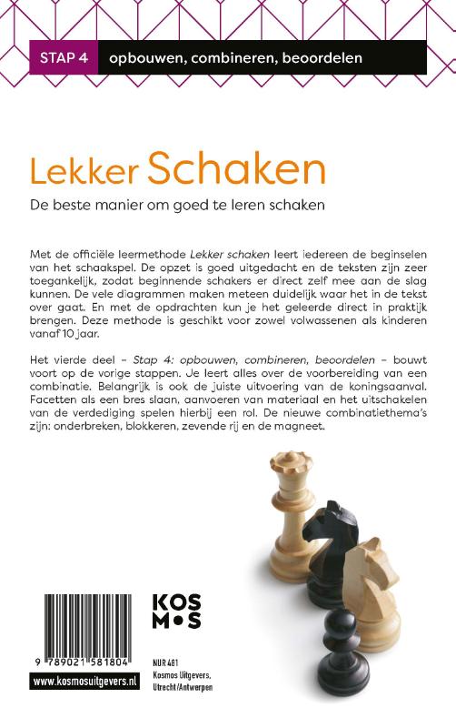 Achterkant van Lekker schaken stap 4